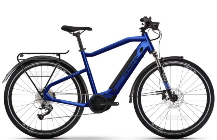 Bicicleta electrica de trekking Haibike Trekking 4 High i500Wh Bleu 2022