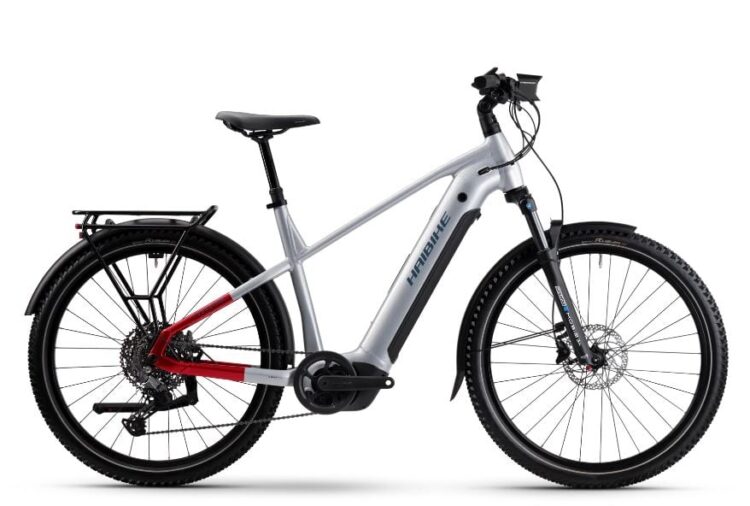 Bicicleta electrica de trekking Haibike Trekking 7 High i800Wh Soft Gray 2025